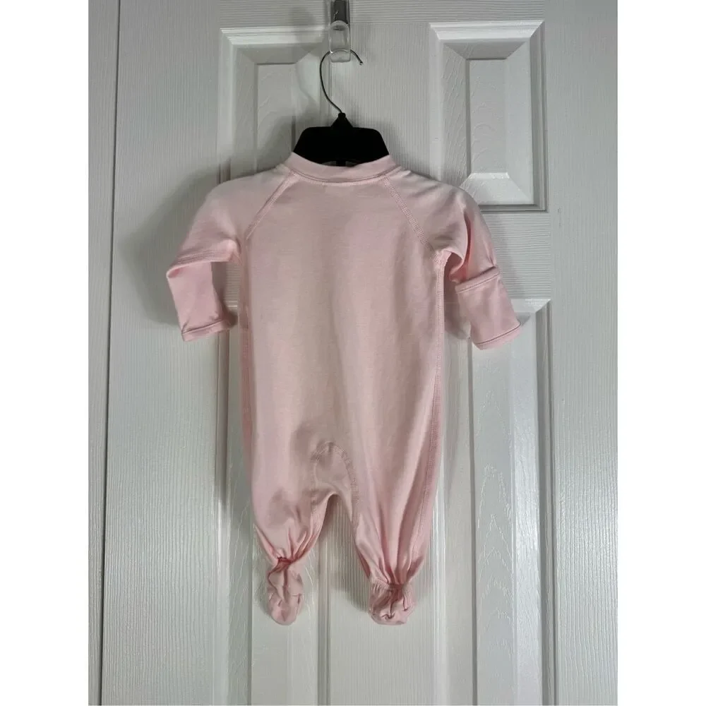 Hanna Andersson Girls Pink Sleeper Size 50 0/3m